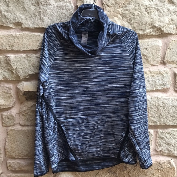 Champion Tops - Champion Fleece Thumb Holes Cowl Neck Top Long Slv